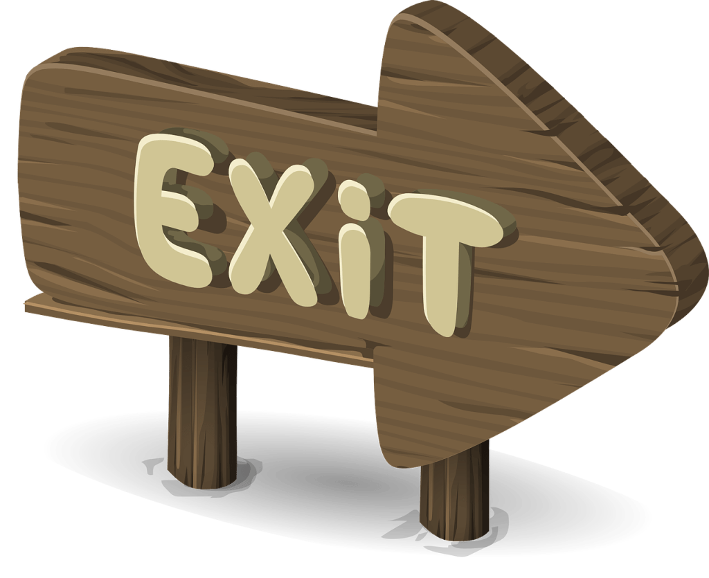 Exit sign